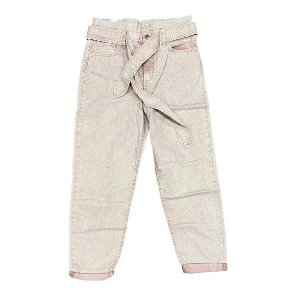 Joe’s Jeans Pink Brinkley High Rise Paperbag Jeans 28 - Picture 2 of 4